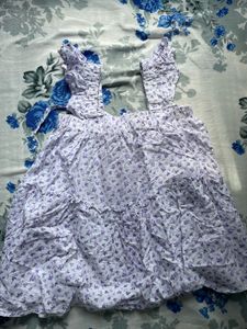 Cute Floral Print Smocked Top