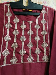 🇳🇿💫❤️Elegant Maroon Kurta Set with Dupatta