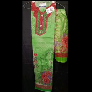 Green Colour Suit For Women