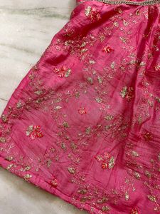 pink y2k corset back kurti