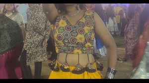 Vibrant Yellow Sequined Lehenga Skirt