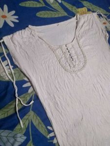 Comfy White Tunic Top