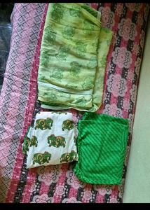 Bohemian Elephant Print kurthi Set