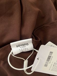 Elegant Brown Gown with Drape
