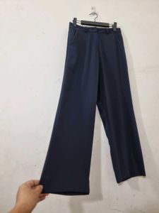 0015 Navy Blue Wide Leg Trousers (Imported)