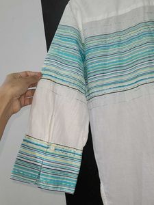 100% exported Cotton Women's Striped Shirt