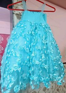 Floral Net Rose Gown