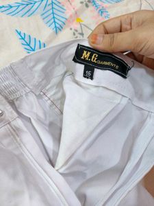 White Pleated Shorts