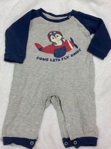 Cute Penguin Plane Baby Romper