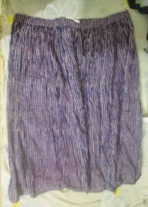Purple Striped Maxi Skirt