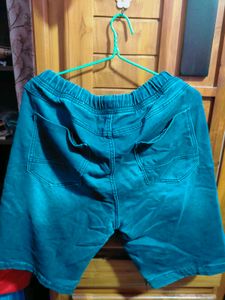📍Men's Blue Denim Cargo Shorts