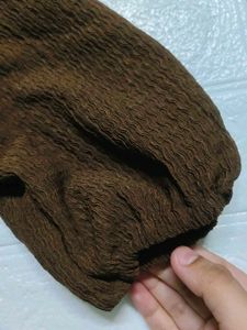 coffee brown cue top