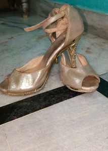 Sparkly Rose Gold Heels