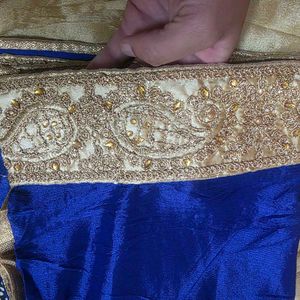 Stone zari and embroidery work Dress Material