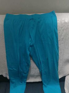 Blue Casual Leggings