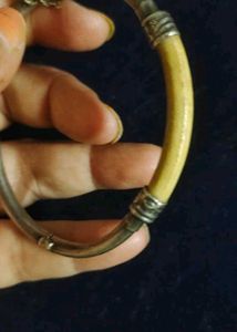 IMPORTED|Vintage Silver &amp; Real Ivory Bracelet