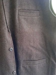 Vintage Original Khadi Men's Dark Nehru Jacket