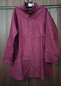 Men's Maroon Kurta