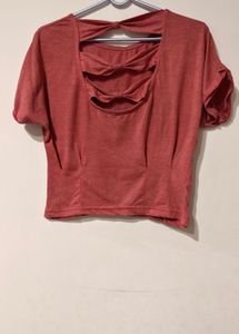Stylish back crop top