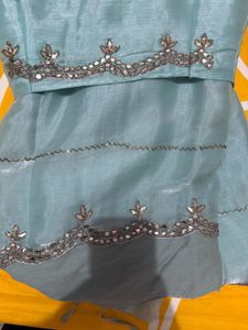 Elegant Light Blue Saree