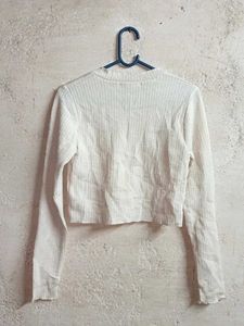 Winter cropped Cardigan Sweater