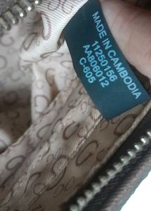 Vintage GUESS Monogram Baguette Shoulder Bag