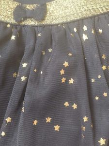 Girls Black Tulle Star Skirt