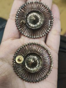Stunning Oxidized Jhumkas with Black Stone