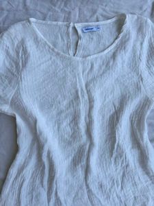 White cotton Top