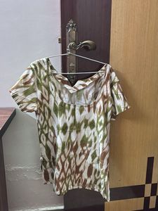 Abstract Print Short Kurta