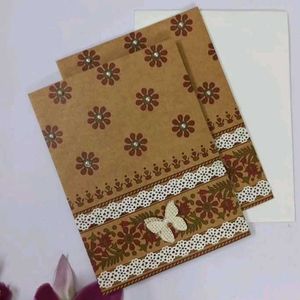 Handmade Greeting Card-cum-Money Envelope (Pair)