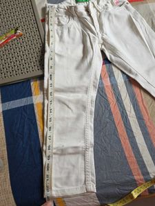white Colored Jeans