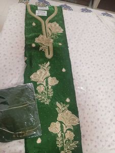 Green Embroidered Kurta Set with Dupatta