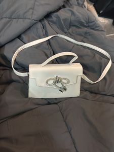 Chic White Bow Cluch Bag
