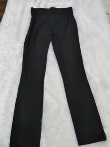 Black Zipper Detail Pants
