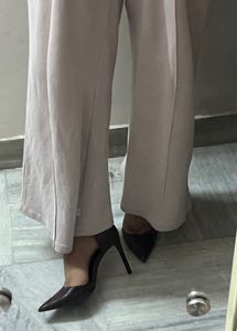 MANGO CROC COFFEE BROWN Stiletto Heels