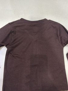 Ribbed V-Neck Long Sleeve Top