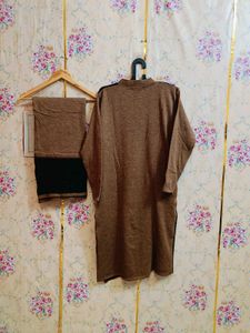 🇳🇿💫🎀Elegant Brown &amp; Black Kurta Set