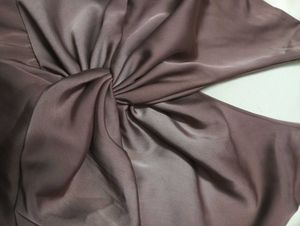 Elegant Knotted Satin Dress