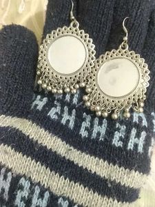 Mirror Mandala Drop Earrings