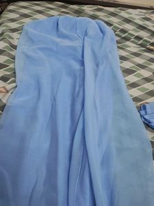 Light Blue Embroidered Gown