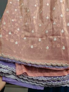 Stunning Ombre Saree with Embroidery and pearl
