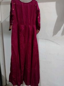 Elegant Embroidered Anarkali Gown