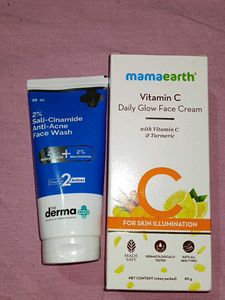 Mamaearth Vitamin C  Cream & Face Wash