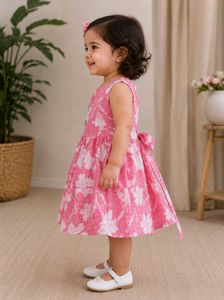 Adorable Pink Floral Dress for Baby Girl