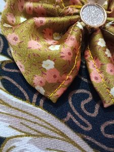Floral Hair Bow Clip