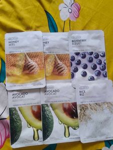 Sheet Mask Bundle - Honey, Blueberry, Avocado, Ric