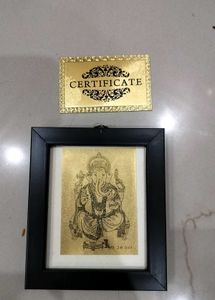 Ganesha Gold Foil Art