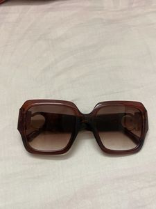 Brown Oversized Square Sunglasses