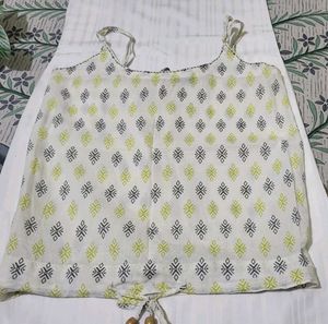 Designer Ethnic Print Crop Top